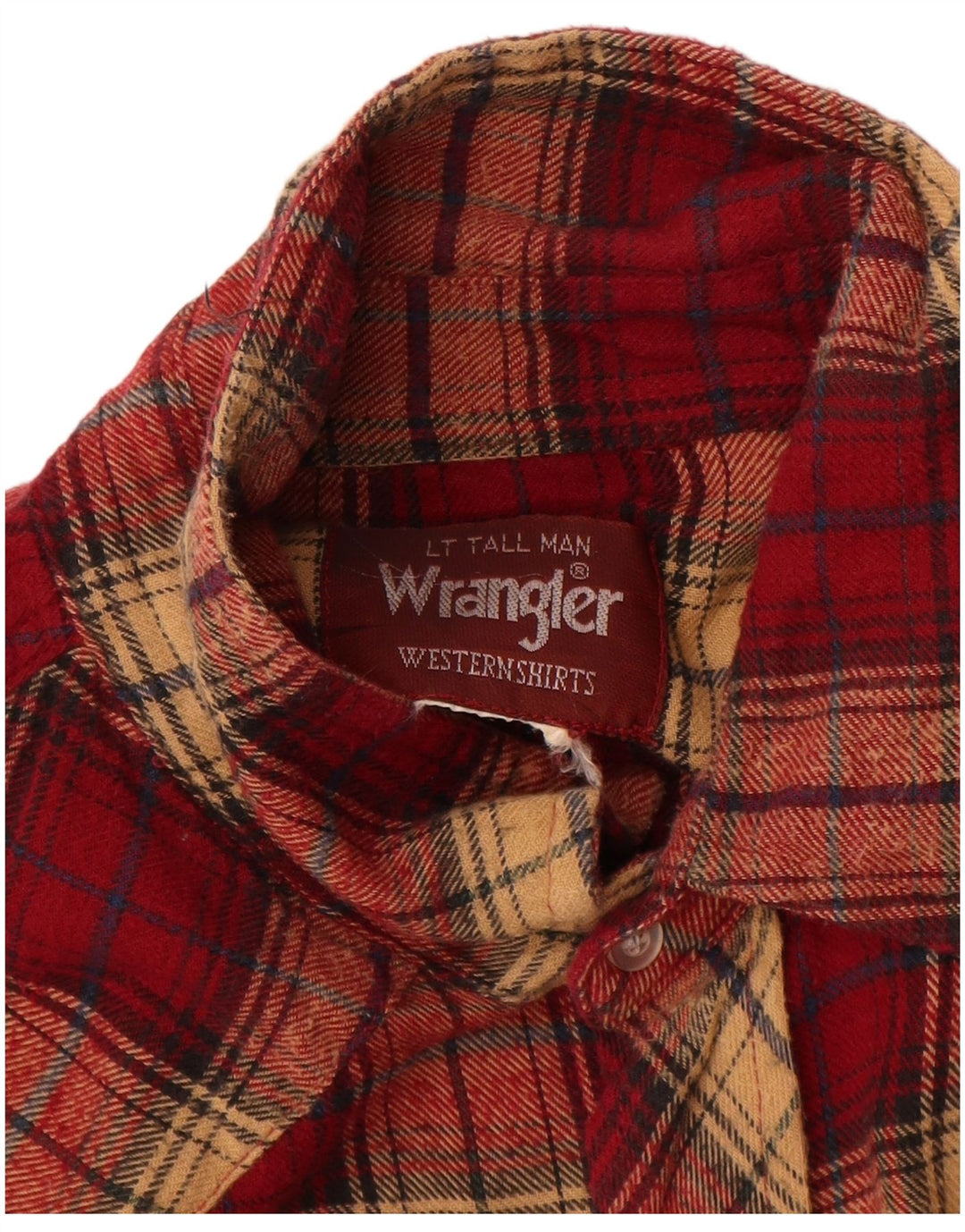 Cămașă de flanel pentru bărbați Wrangler, cu carouri mari, roșii
