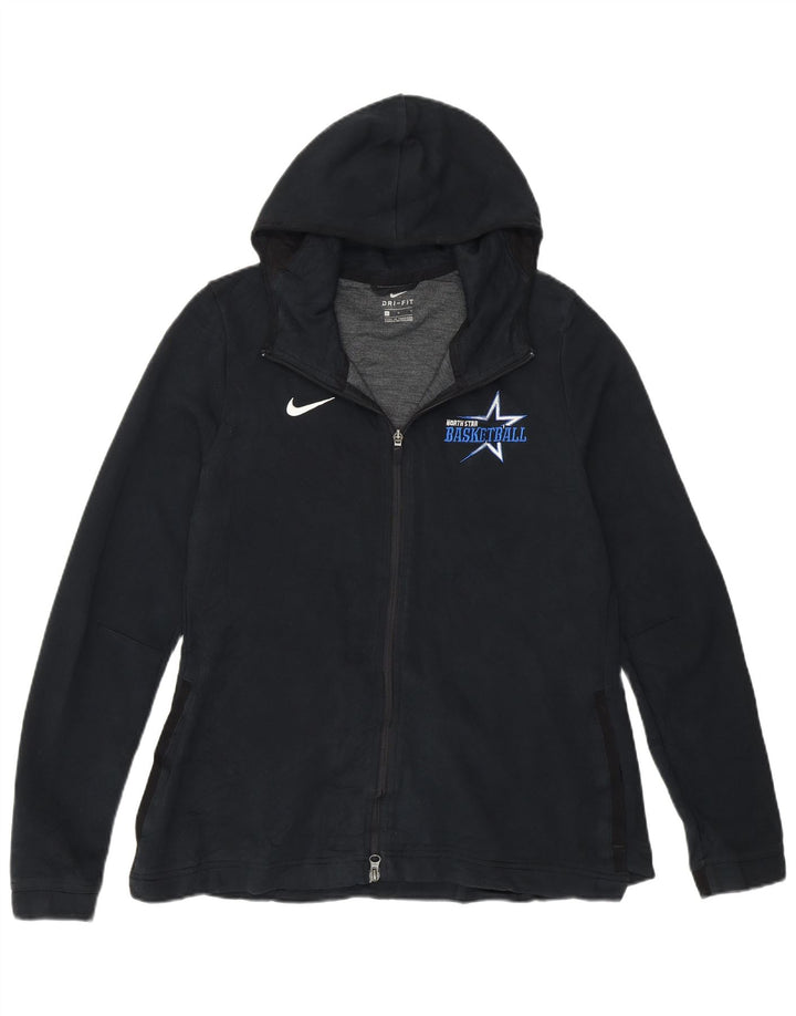 Pulover Nike pentru femei, cu fermoar, UK 16, mare, negru, poliester