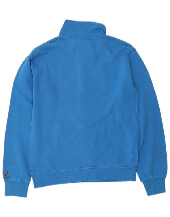 Helly Hansen Imbracaminte de lucru pentru barbati, cu grafic, cu fermoar, pulover, albastru mic