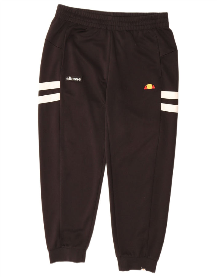 ELLESSE Pantaloni de trening pentru bărbați Pantaloni de jogging Mici, negru, poliester bloc de culoare