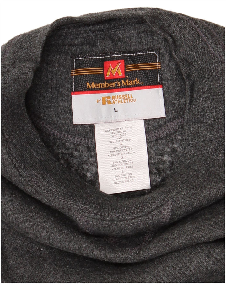 Pulover pentru bărbați RUSSELL ATHLETIC Pulover mare bumbac gri