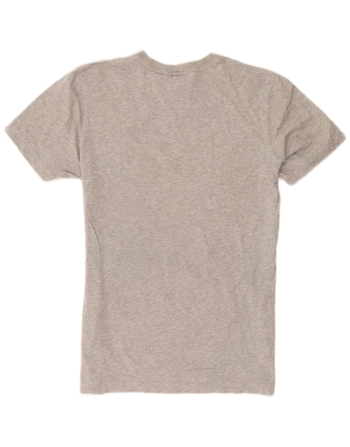 Tricou cu grafic pentru bărbați Adidas Top Mediu Gri, bumbac cu pete