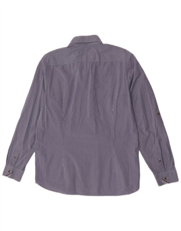 Cămașă pentru bărbați Ted Baker Mărimea 5 XL, bumbac vichy albastru bleumarin