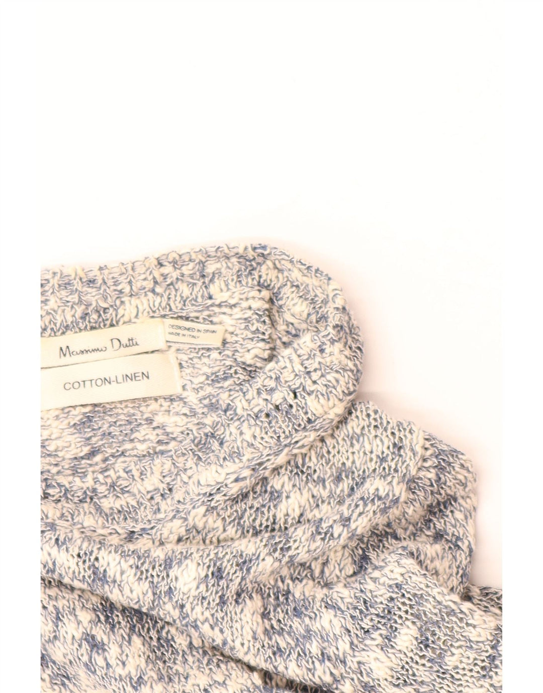 Pulover cardigan pentru femei MASSIMO DUTTI UK 12 mediu gri bumbac cu pete