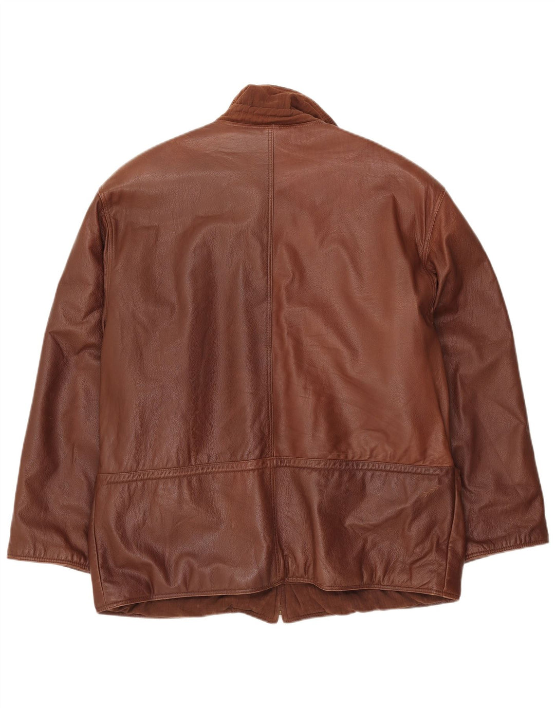 Jachetă de piele pentru bărbați VINTAGE UK 42 XL din piele maro