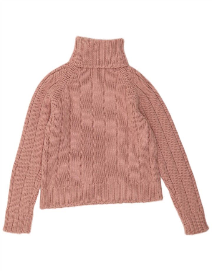 Pulover pentru femei cu gât rulat Zara UK 8 mic roz