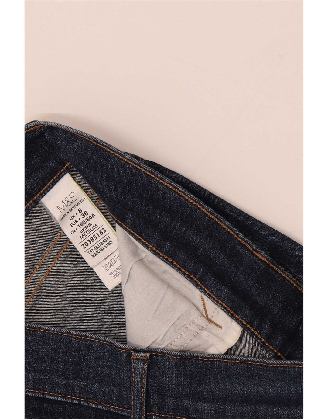 Blugi Bootcut pentru femei Marks & Spencer UK 8 Small W28 L28 Bumbac bleumarin