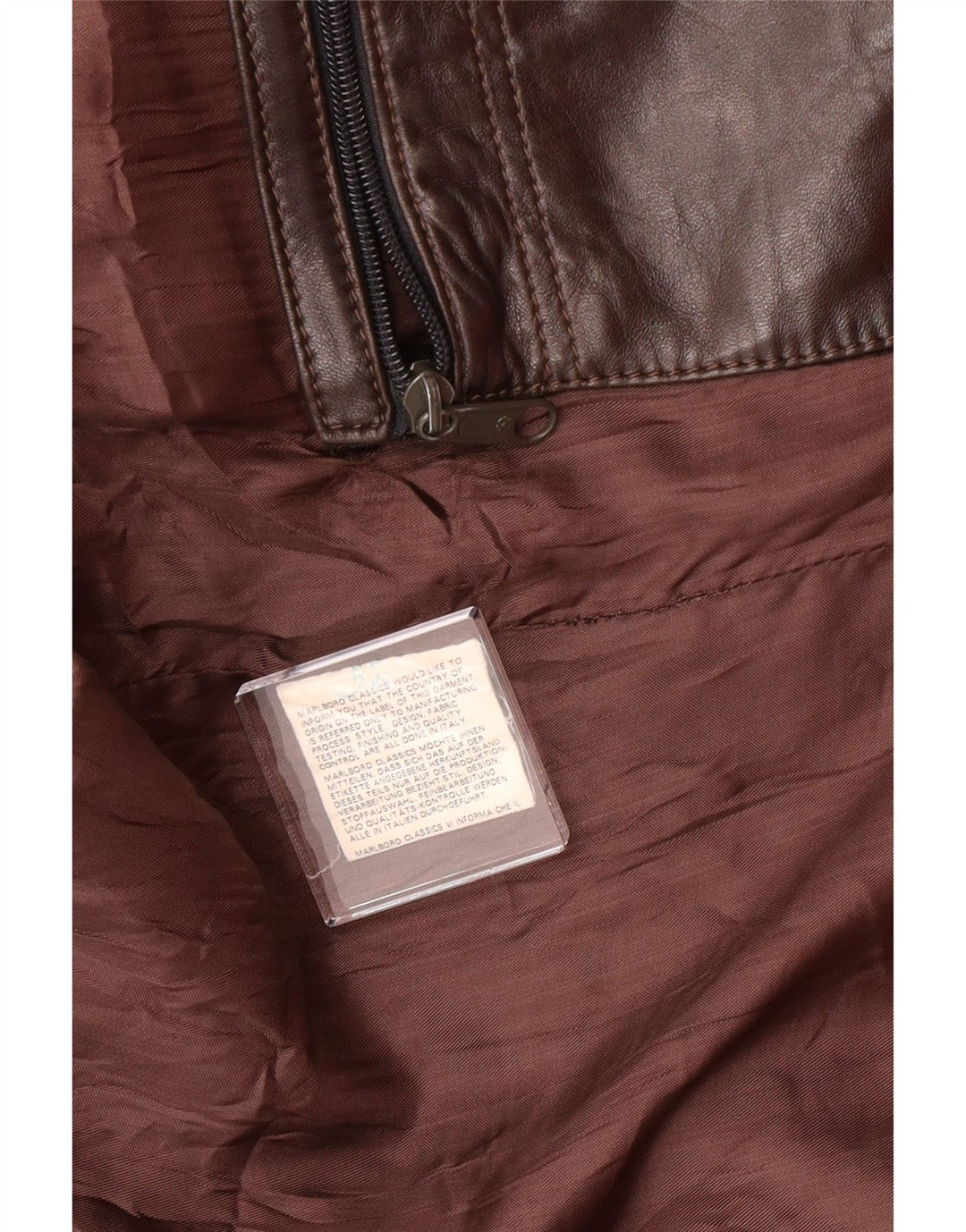 Jachetă de piele pentru bărbați VINTAGE UK 38 maro mediu