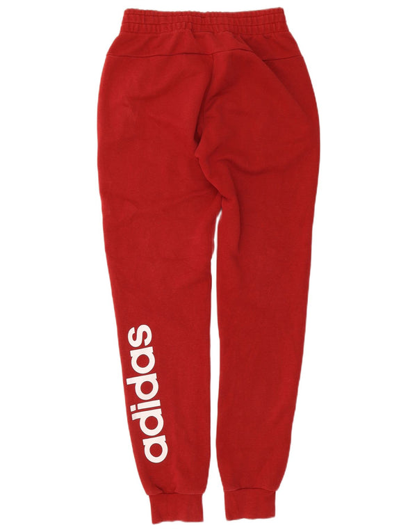 Pantaloni de trening cu grafic pentru femei Adidas Pantaloni de jogging UK 4/6 XS Bumbac rosu