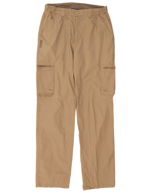 Pantaloni cargo drepti pentru bărbați Mountain Warehouse W32 L32 poliester bej