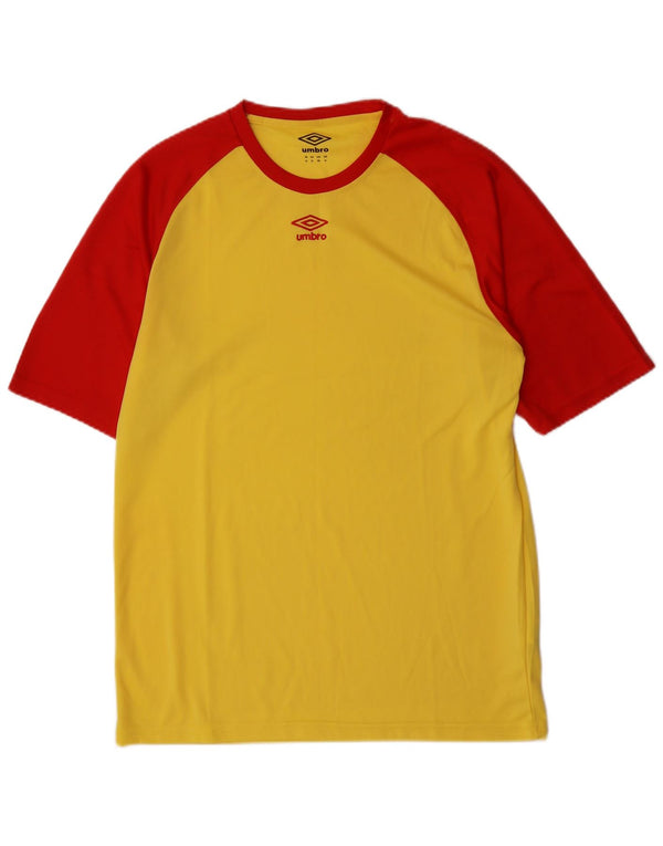 Tricou Umbro Bărbați Top XL Galben Poliester Bloc de culoare