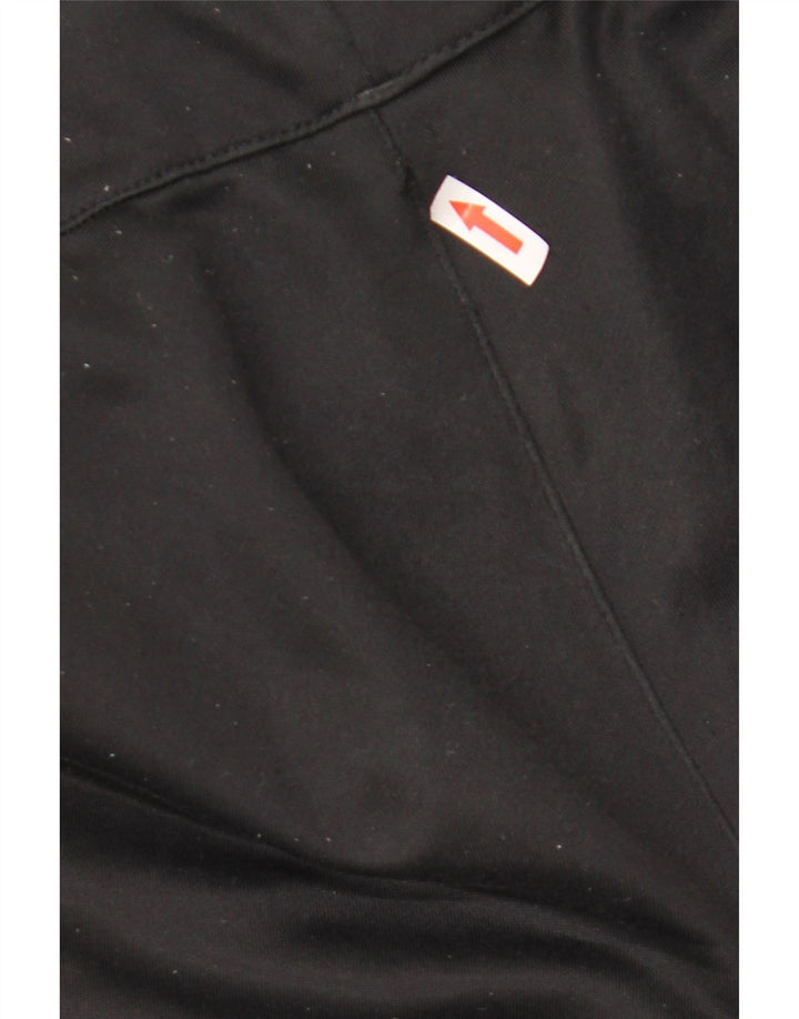 Pantaloni de trening cu grafică Adidas pentru bărbați, poliester negru mediu