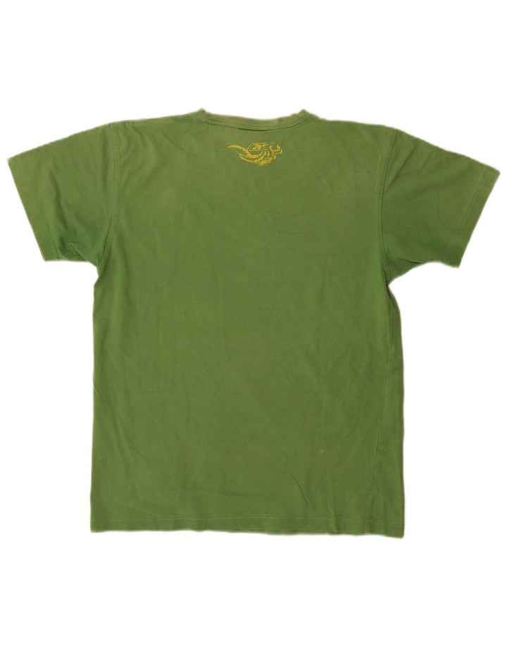 Tricou grafic Reebok pentru bărbați Top mic, verde, bumbac