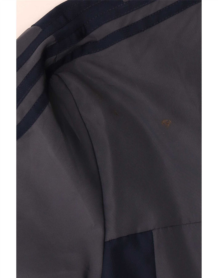 Jachetă de trening pentru bărbați Adidas UK 42/44 Poliester mare, albastru bleumarin