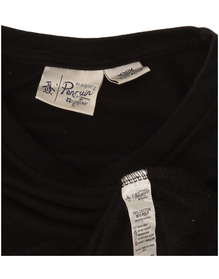 Pulover pentru bărbați Penguin Pulover Medium Negru Bumbac