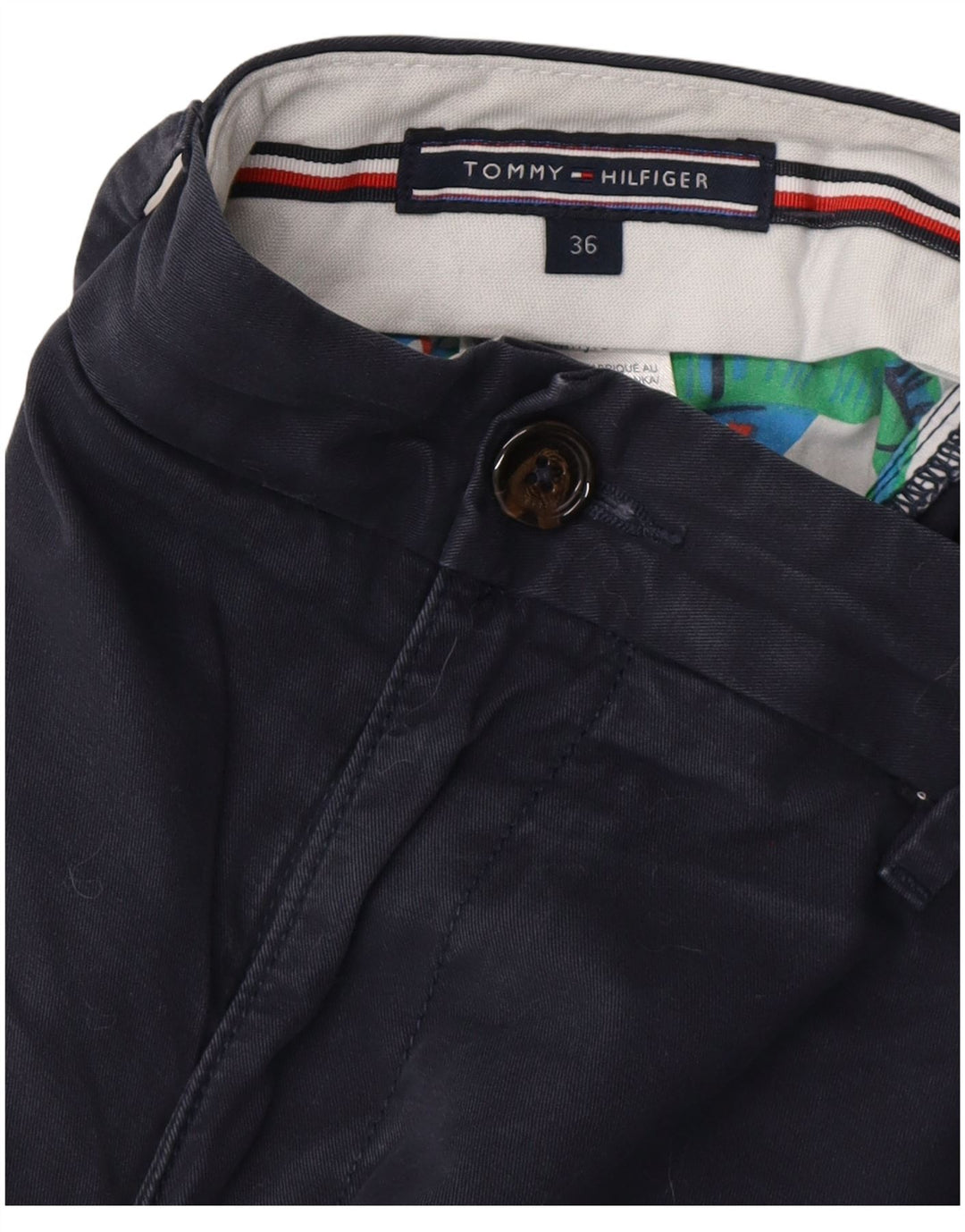 TOMMY HILFIGER Pantaloni scurți chino pentru bărbați W36 Large Bleumarin