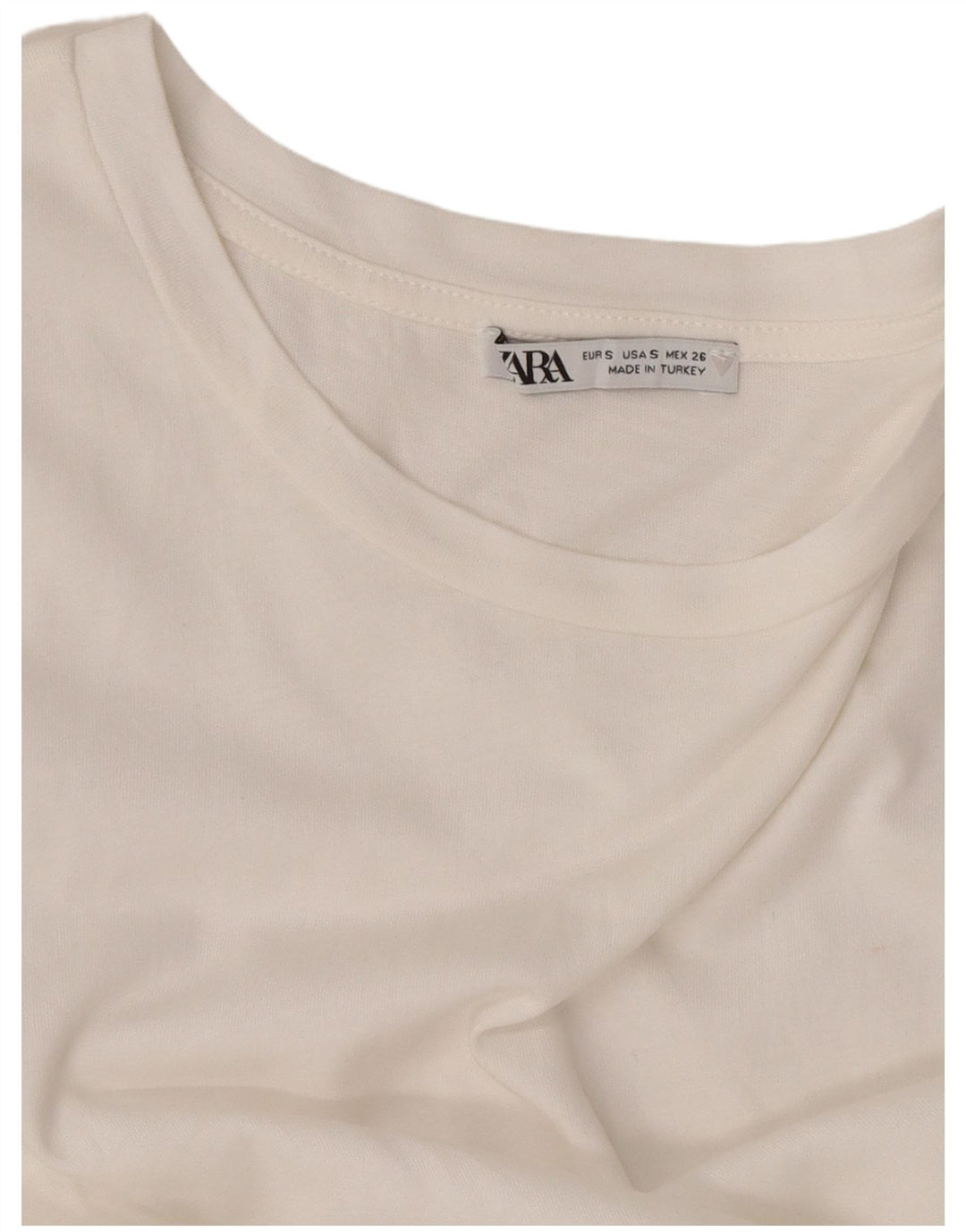 Bluză Crop pentru femei Zara UK 10 Small White