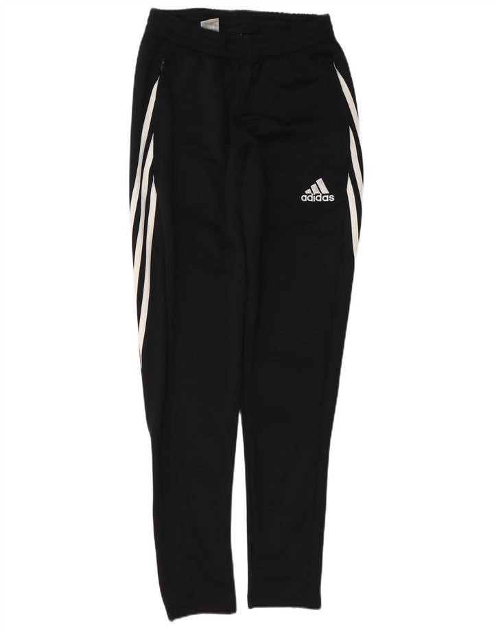 Pantaloni de trening Adidas Climalite pentru bărbați, poliester negru mic