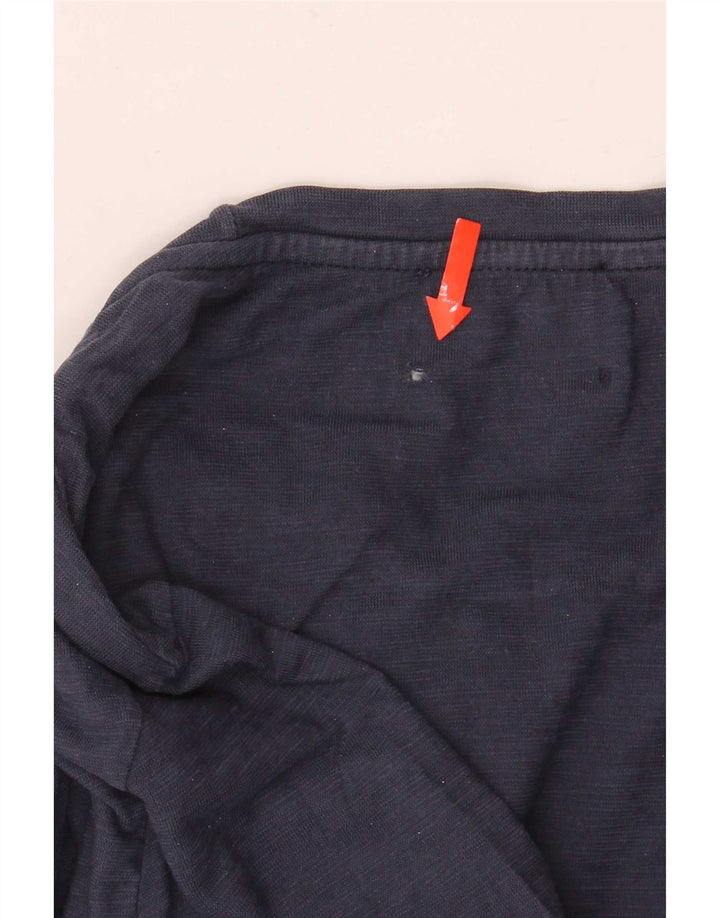 Tricou grafic Dondup pentru bărbați Top mediu din bumbac bleumarin