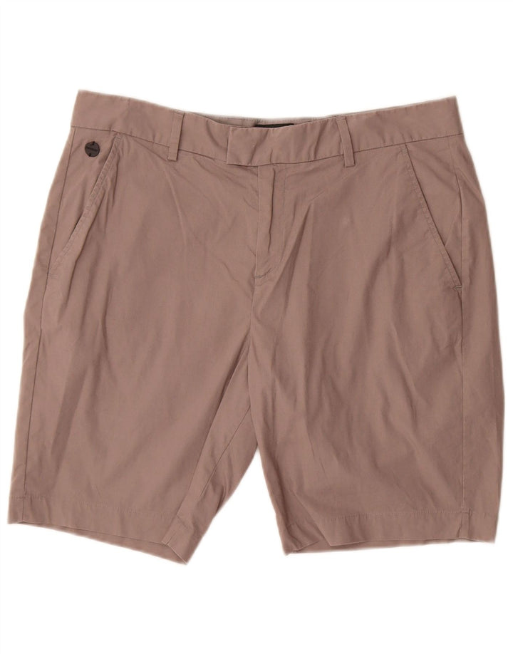 Pantaloni scurți chino pentru bărbați SUPERDRY W34, bumbac maro mare