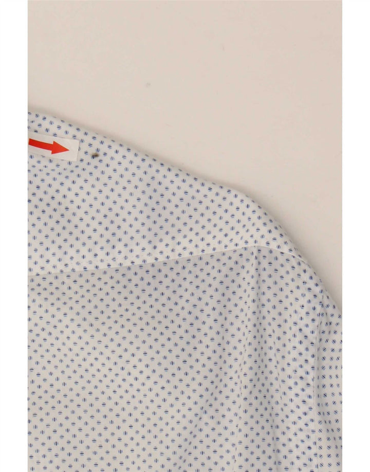 Cămașă pentru bărbați Napapijri Slim Fit Medium White Spotted