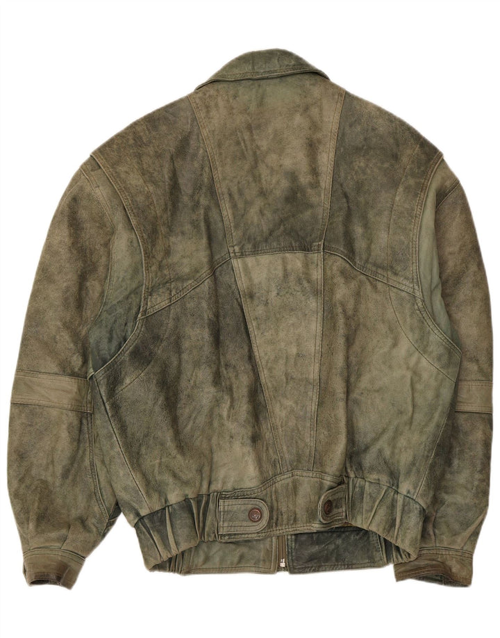 Geacă de piele Douglas pentru bărbați UK 38 Medium Khaki Piele