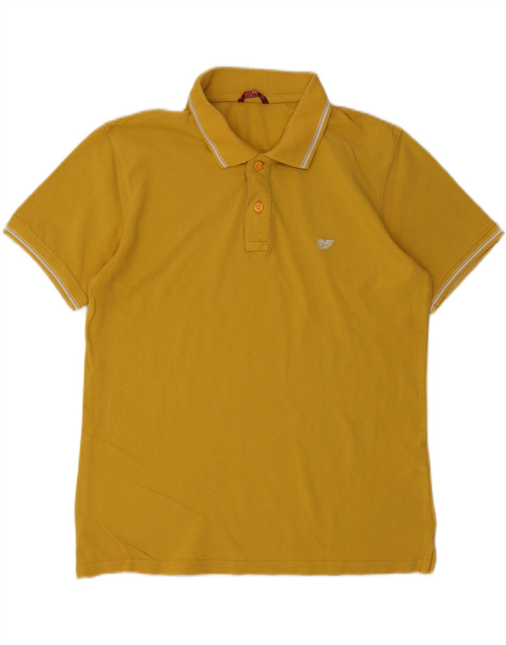 CARRERA Boys Polo Shirt 13-14 Years Medium  Yellow Cotton Vintage Carrera and Second-Hand Carrera from Messina Hembry 