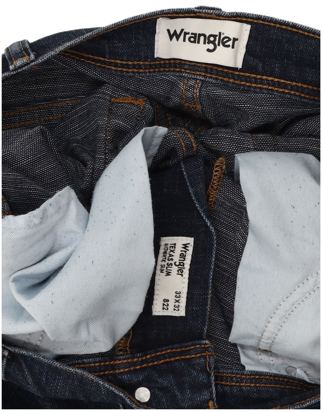 Blugi slim Texas Wrangler pentru bărbați W33 L32 albastru