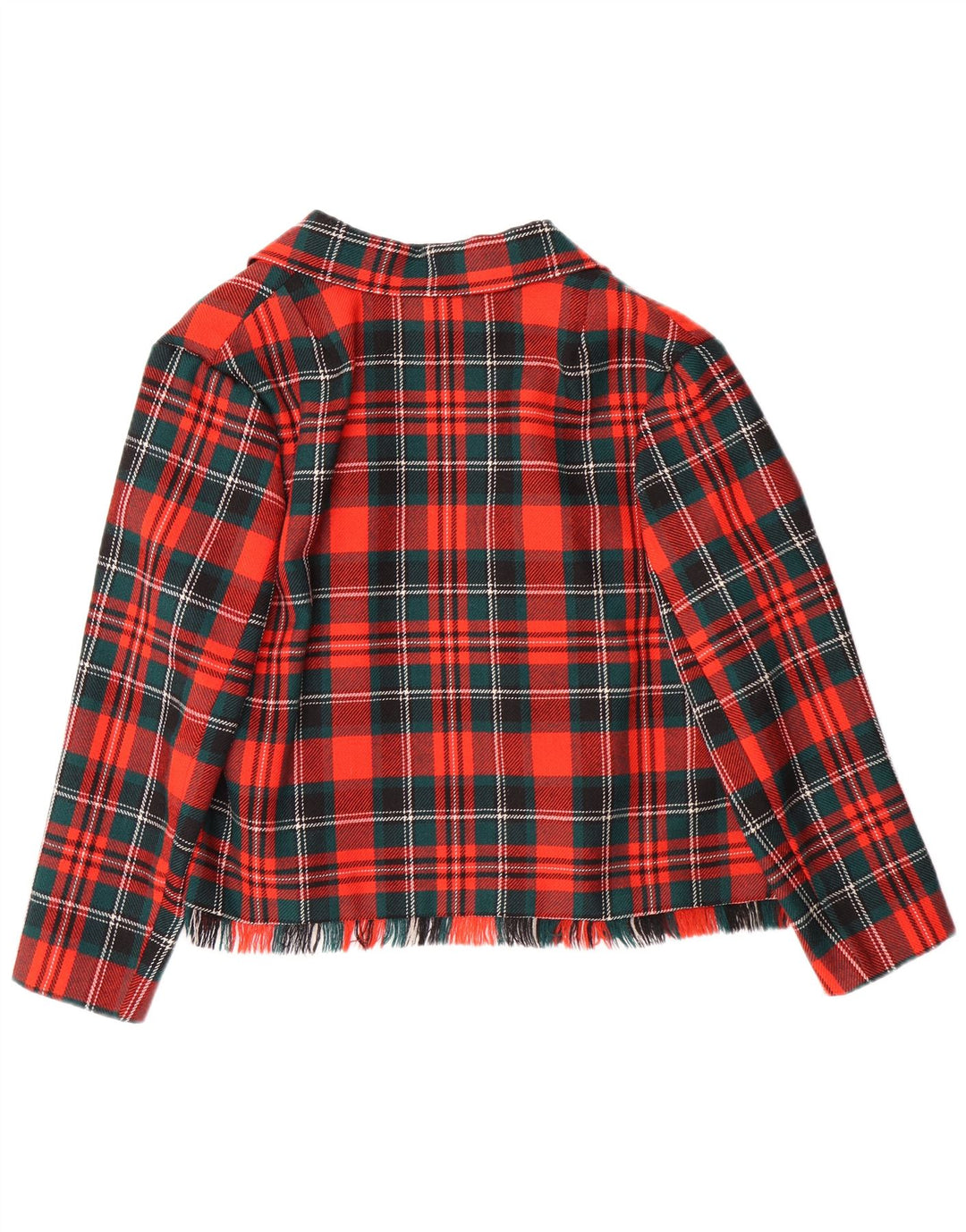 Set fuste 2 piese pentru femei VINTAGE EU 42 L28 L23 Lână roșie cu carouri