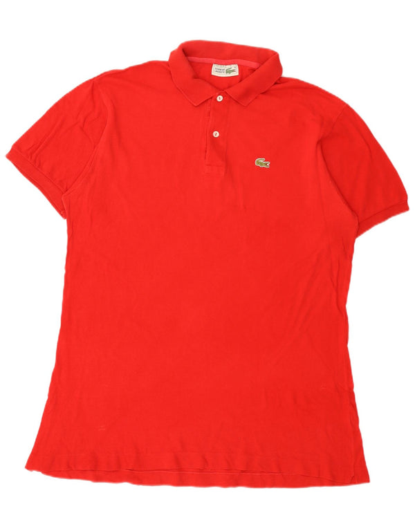 Tricou polo pentru bărbați Lacoste Mărimea 7 2XL Bumbac roșu