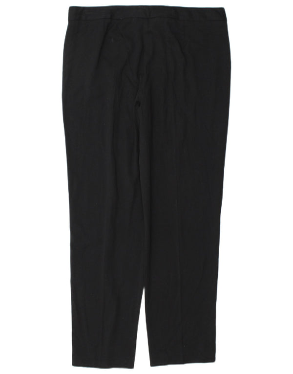 Marks & Spencer Pantaloni casual pentru femei cu talie înaltă UK 14 Large W34 L30 Negru
