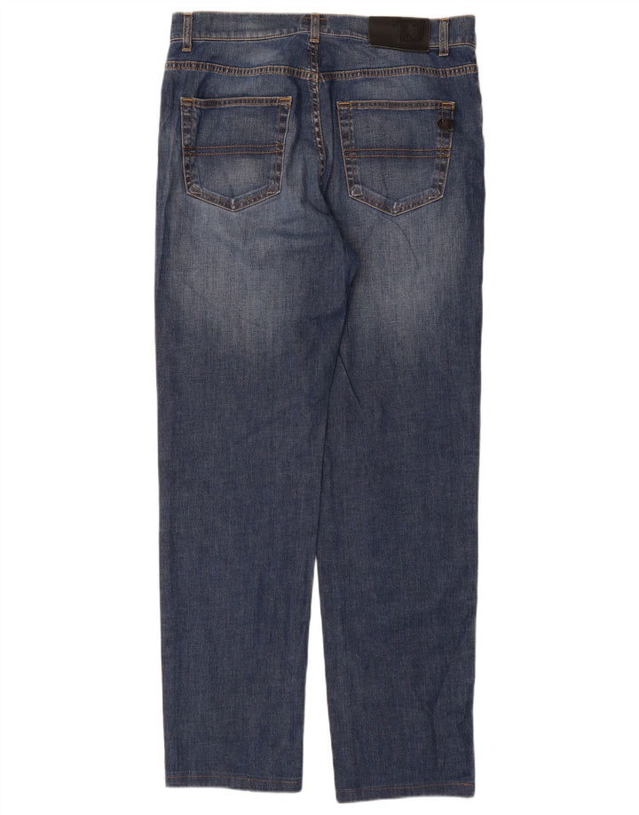 Blugi drepti pentru femei Trussardi W35 L32 Bumbac albastru