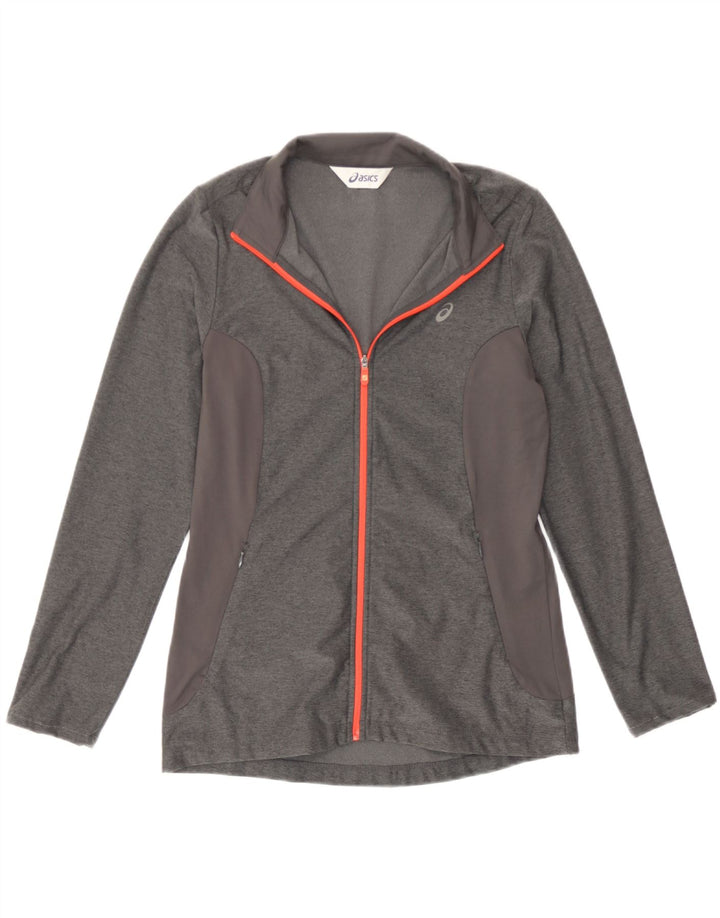 Jachetă de top pentru trening Asics pentru femei UK 10 Small Grey Flecked