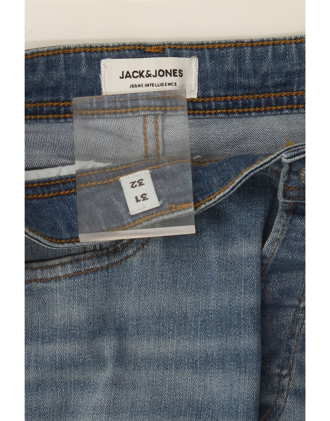 JACK & JONES Blugi drepti pentru bărbați W31 L32 Bumbac albastru