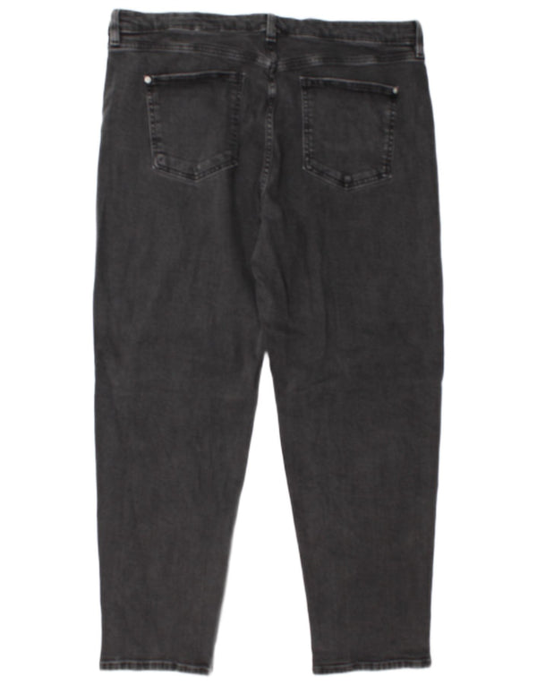 Blugi conici pentru femei Marks & Spencer UK 20 2XL W38 L29 bumbac gri
