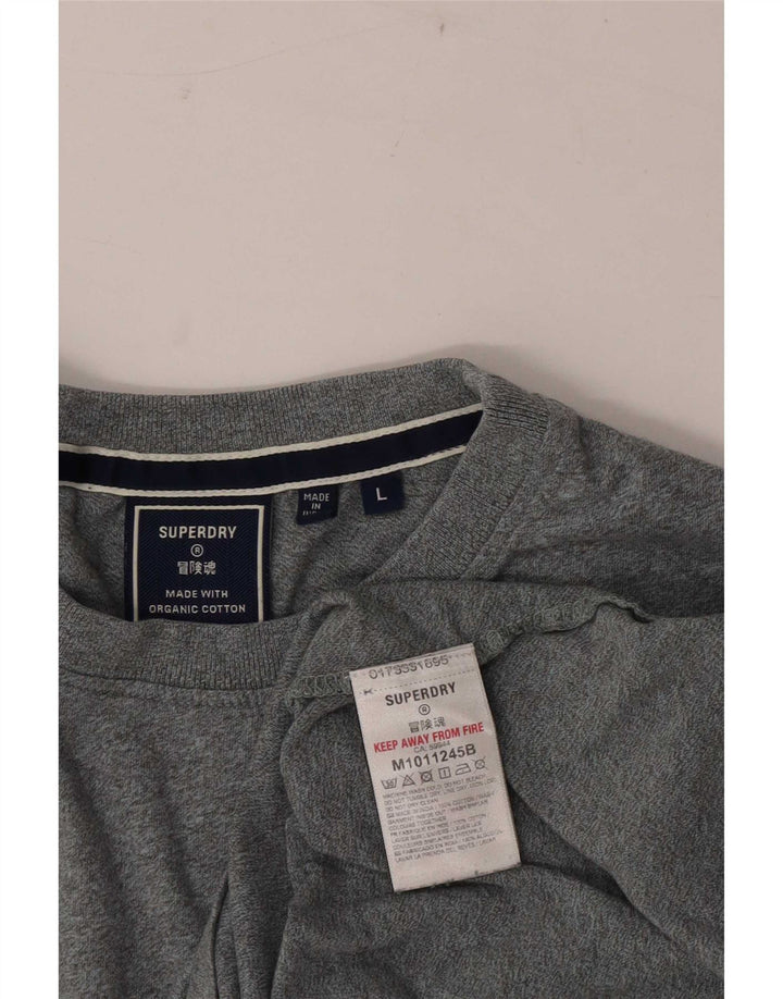 Tricou Superdry pentru bărbați Top mare bumbac gri