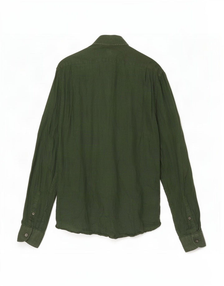 Cămașă Reiss pentru bărbați, de culoare obișnuită, verde mediu