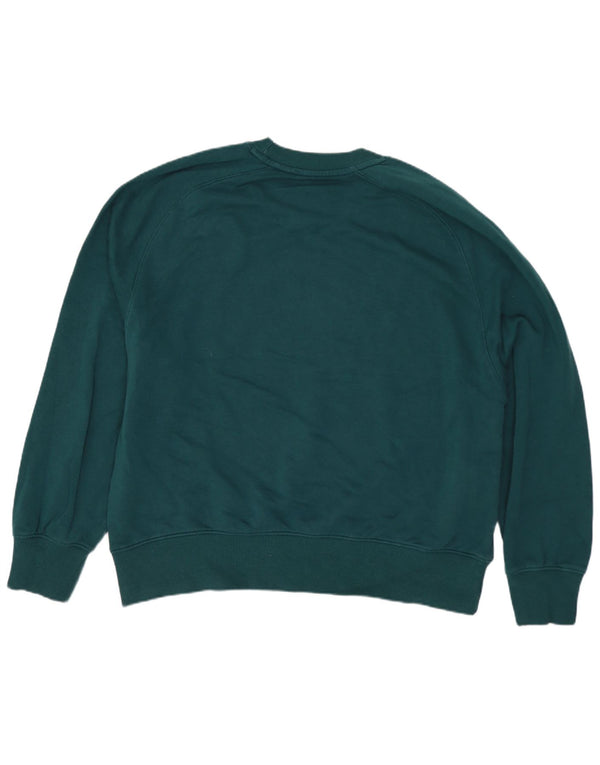 Pulover supradimensionat pentru femei Zara UK 14 Bumbac verde mediu