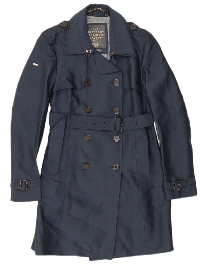 Trenci pentru femei Superdry UK 12 Poliester bleumarin mediu