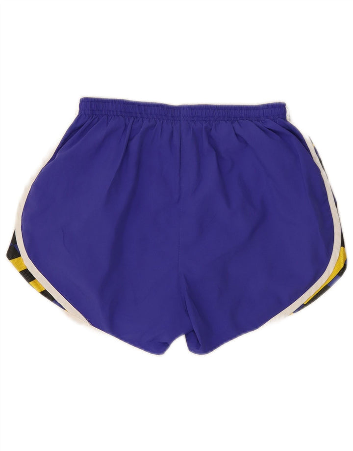 Pantaloni scurti sport Nike pentru femei Marea Britanie 8/10 Poliester geometric violet mic