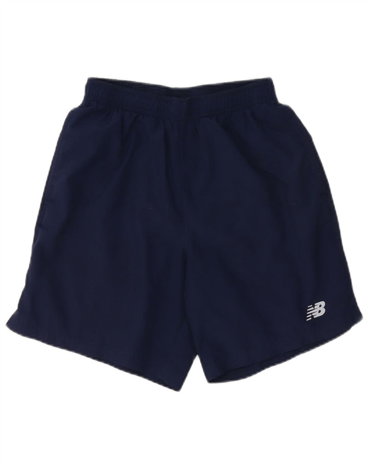 Pantaloni scurți sport New Balance pentru bărbați, poliester mici, albastru