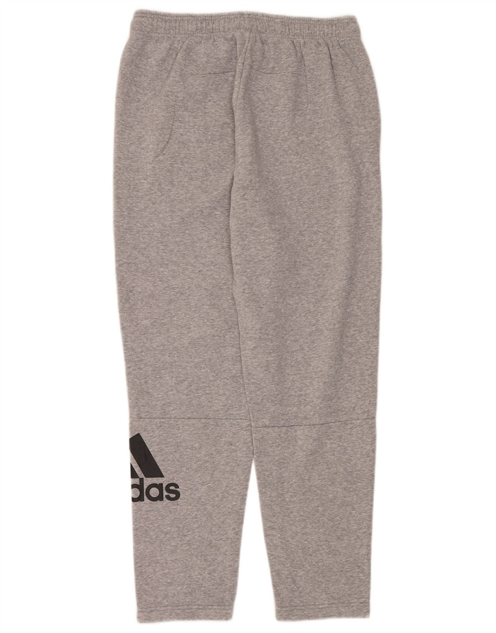 Pantaloni de trening Adidas pentru bărbați, mari, gri, bumbac