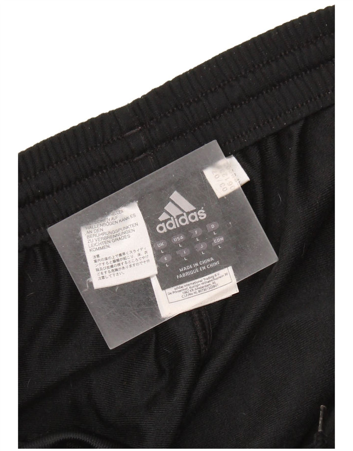 Pantaloni de trening pentru bărbați Adidas Pantaloni de jogging, mari, negru, poliester