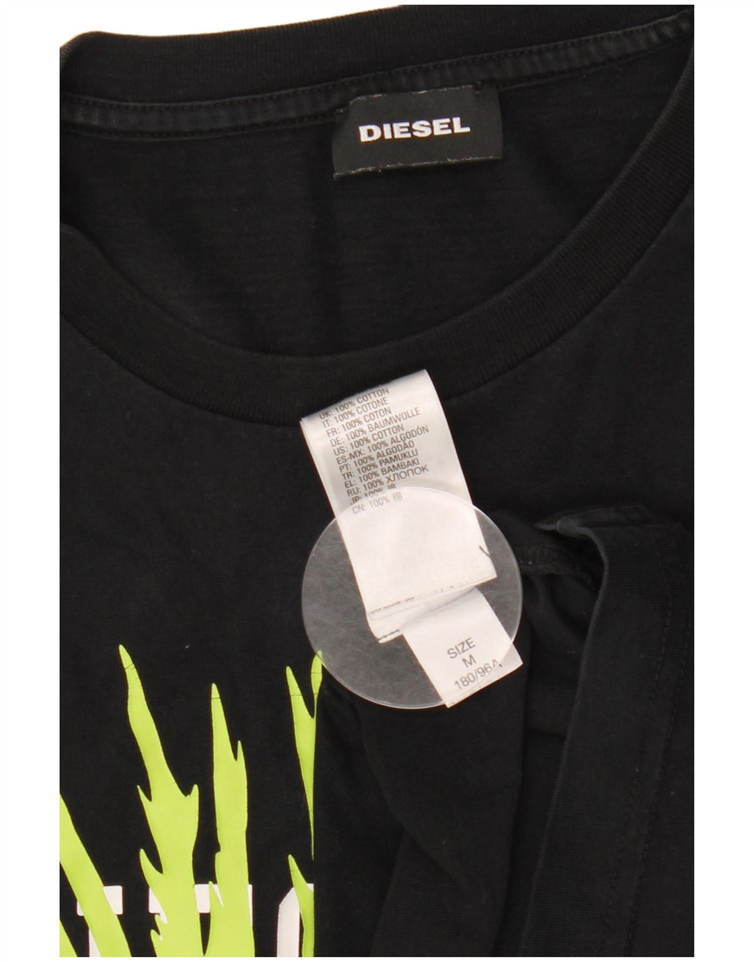Tricou grafic DIESEL pentru femei Top UK 14 Medium Black Bumbac