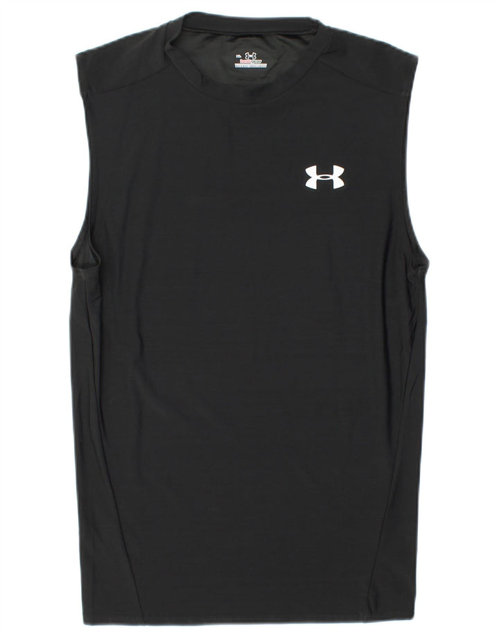 UNDER ARMOUR Băieți Heat Gear Vest Top 13-14 Ani XL Negru Poliester