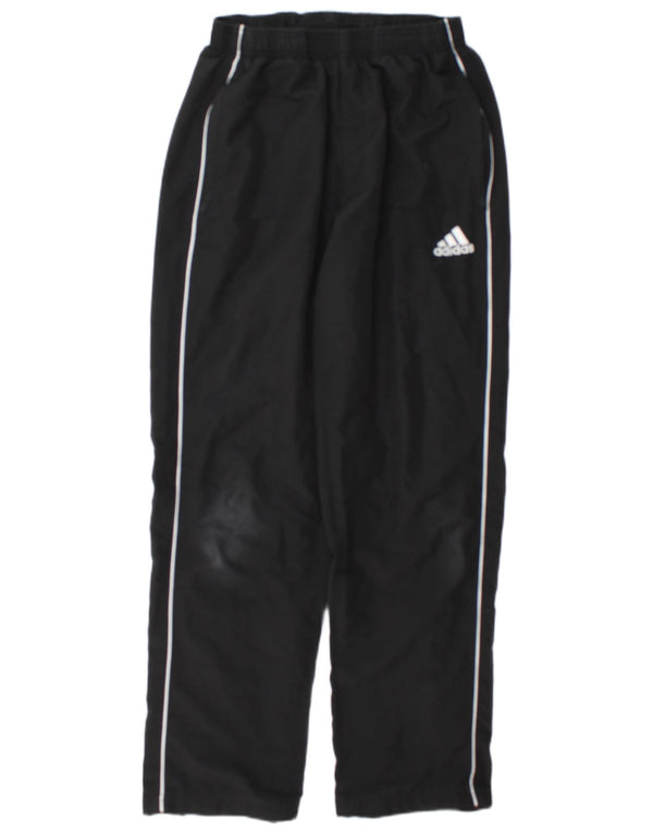 Pantaloni de trening Adidas pentru bărbați, negru mediu, poliester bloc de culoare