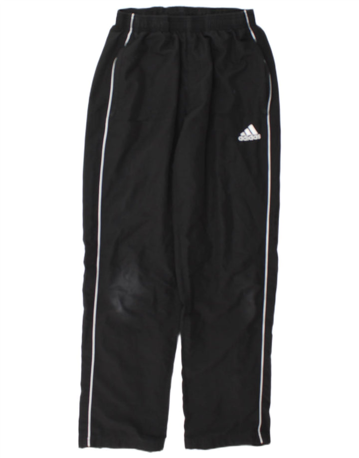 Pantaloni de trening Adidas pentru bărbați, negru mediu, poliester bloc de culoare