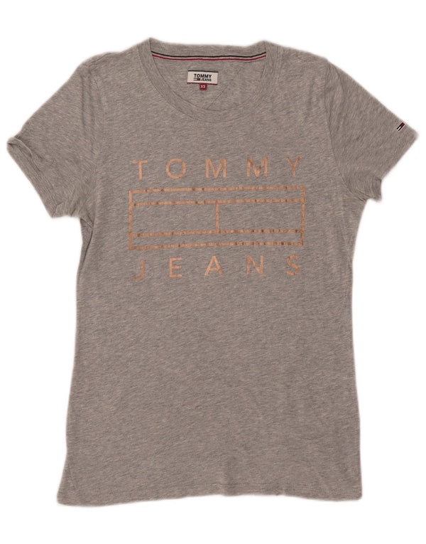 TOMMY HILFIGER Tricou grafic pentru femei Top UK 6 XS Gri