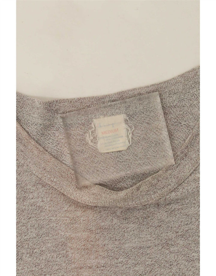 Tricou grafic pentru bărbați Champion Top din bumbac gri mediu