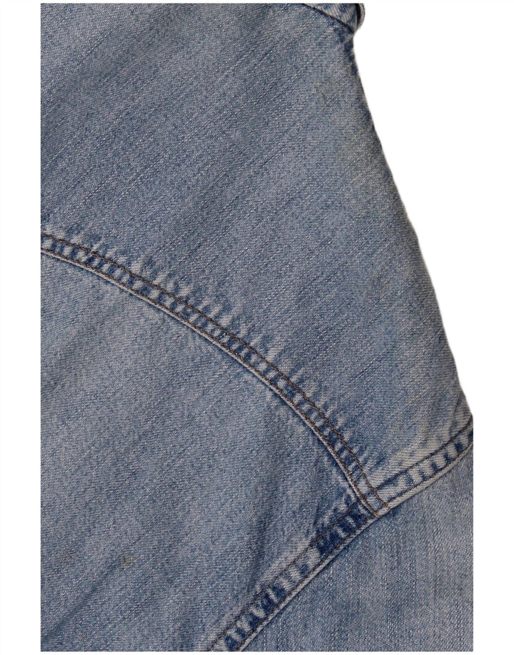 Cămașă de blugi pentru femei BENETTON UK 14, bumbac albastru mediu